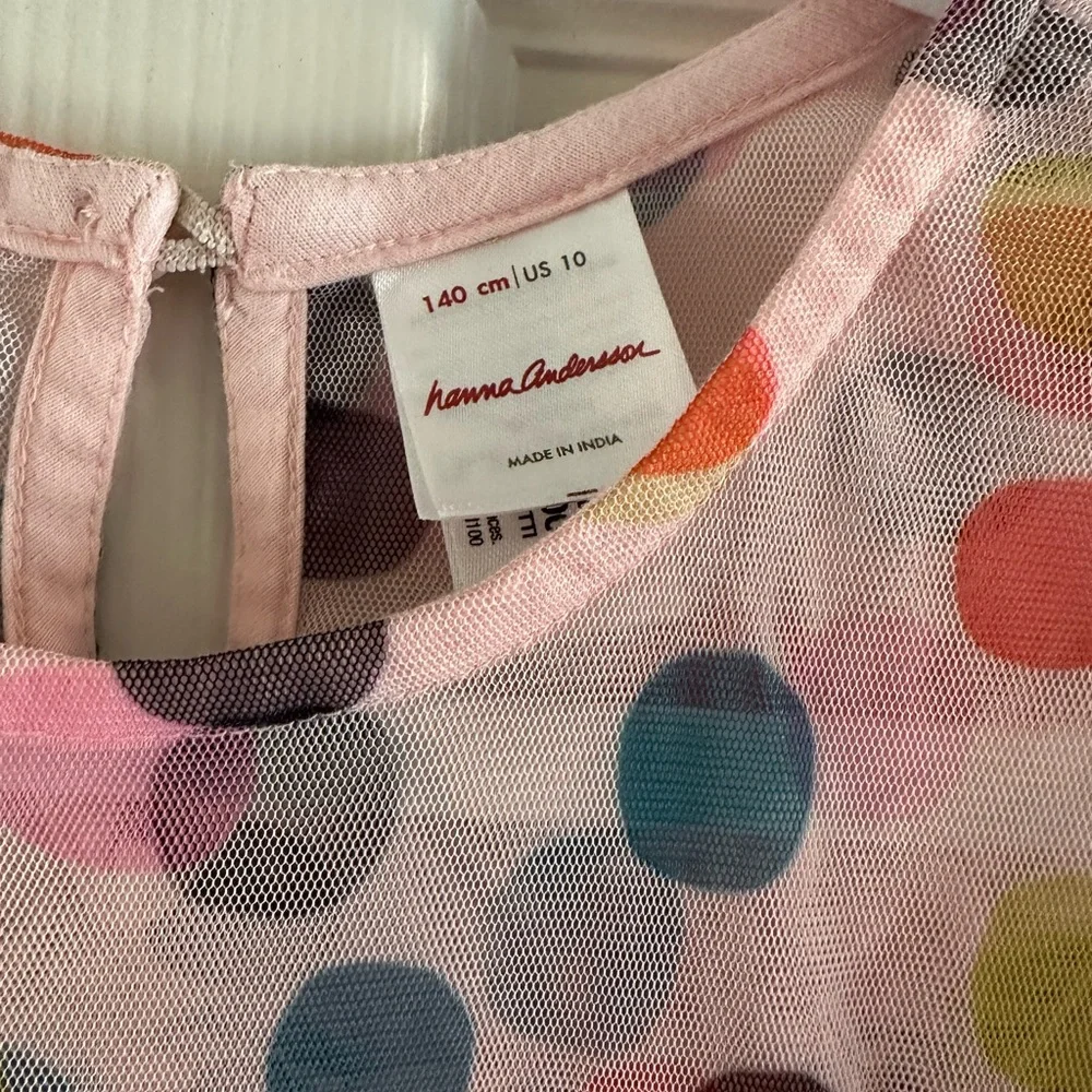 Hanna Andersson Pink Dress with Colorful Dots